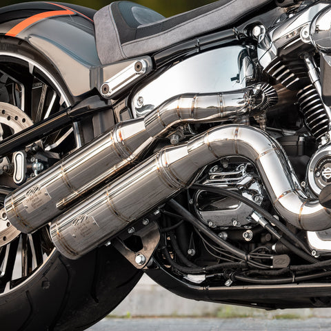 J&H Doctor Gangster Exhaust System Polished Welded E5