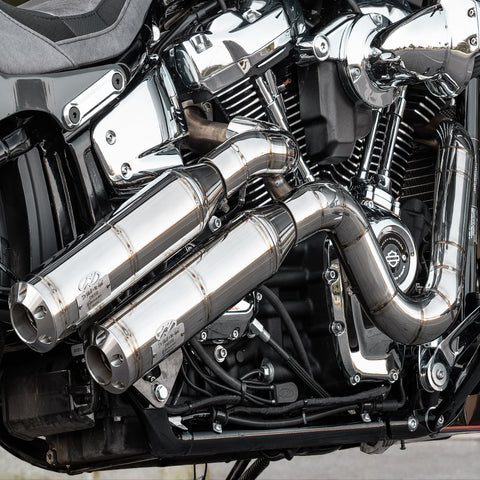 J&H Doctor Gangster Exhaust System Polished Welded E5
