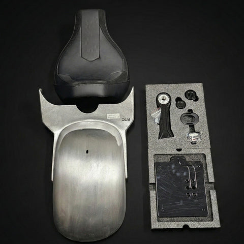 Rear Fender Set with Full Seat and Sidemount License Plate Holder