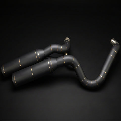 J&H Doctor Gangster Exhaust System Cerakote Black Welded E5+