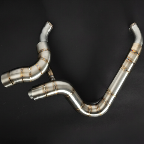 J&H Doctor Gangster Headers Brushed Welded E5
