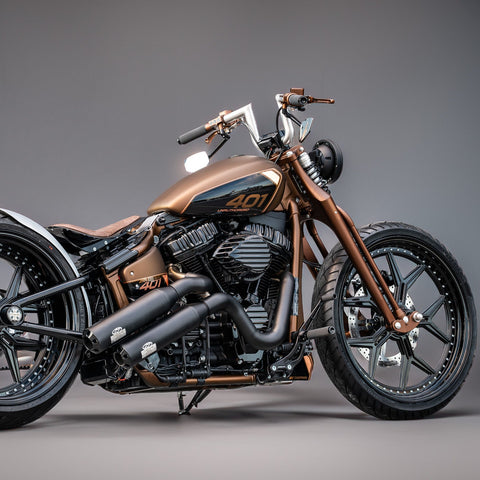 J&H Doctor Gangster Exhaust System Wrinkle Black E5