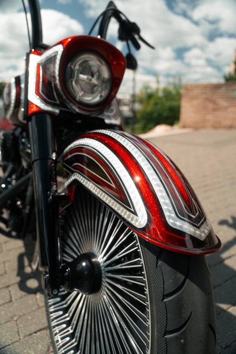 "El Cabron" Chicano style Front Fender for 23" Wheel Softail 2018-2024