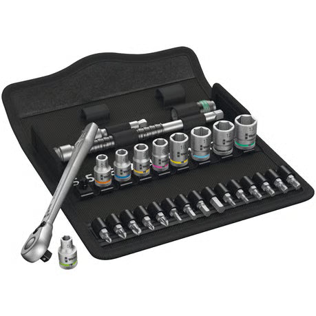 Mini Wera Zyklop Ratchet Switch kit 28 pcs. 1/4" drive - US Sizes