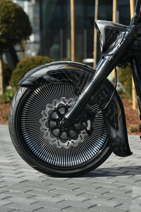 "El Cabron" Chicano style Front Fender for 23" Wheel Softail 2000-2017