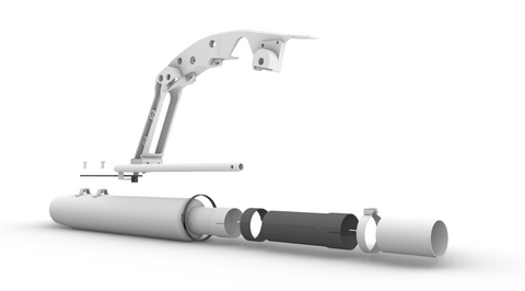Exhaust extension kit for Harley Davidson Touring Twin Cam models