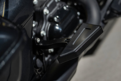 Black Series Hexa Passenger Floorboards with Adjustable Mounts