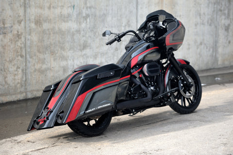 Magnus Stretched Saddlebags w/o Lids for Harley Davidson Touring 2014 up models