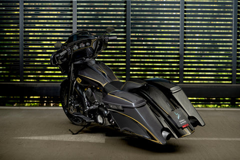Set of stretched fender and saddlebags Magnus for Harley Davidson Touring 2014 up