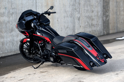 Set of stretched fender and saddlebags Magnus for Harley Davidson Touring 2014 up