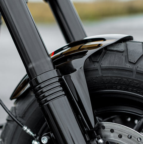 Custom Front Fender "Aggressor" 2018-2025 Softail M8 Fat Bob FXFB FXFBS