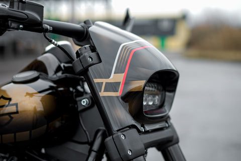 "Aggressor" Series Softail Fat Bob FXFB FXFBS Headlight Fairing 2018-2025