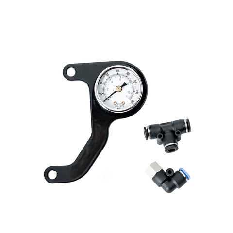 "Twin Cam" Rocker Box Mounted Air Ride Pressure Gauge Kit