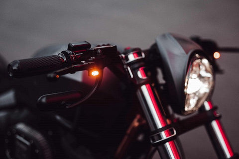 Imperceptible Front LED Turn Signals E-marked for 1998-2014 Softail models