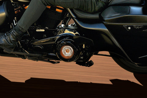 "Diamond Series" Clutch Cover for Harley Davidson Touring 2017 up Transparent