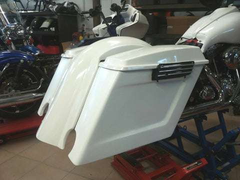 Celtic 4" Stretched Saddlebags For Harley Davidson Touring 1993-2013 Models