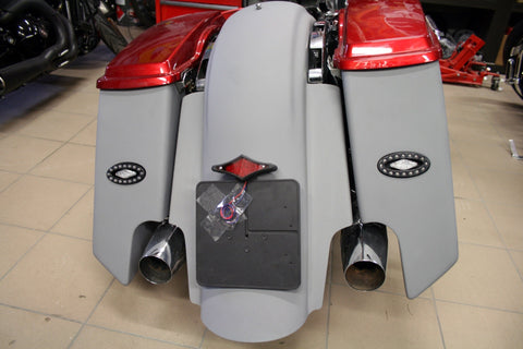 Bolt on Type Stretched Rear Fender for Harley Davidson touring models from 2009 to 2013