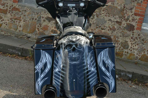 Rocca 5" Stretched Lay over fender cover for Harley Davidson Touring 2009-2013 models