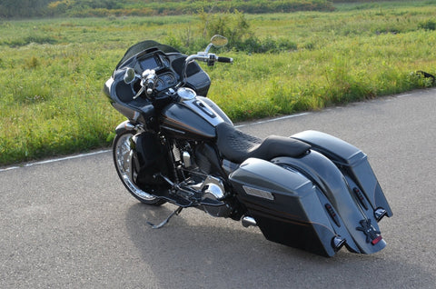 T&S 4" Stretched Saddlebags w/o Lids for Harley Davidson Touring 1993-2013 models