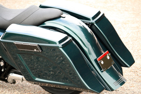 Flow Stretched Saddlebags w/o Lids for Harley Davidson Touring 1993 - 2013 models