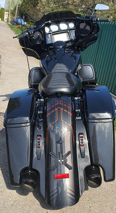 Bolt on Type Stretched Rear Fender for Harley Davidson Touring 2014 up