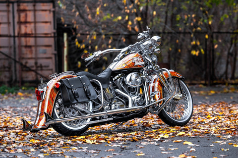 Chicano style Stretched Rear Fender for  Harley Davidson Softail from 2000 to 2017