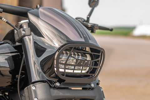"Aggressor" Series Softail Fat Bob FXFB FXFBS Headlight Fairing 2018-2025 Grill