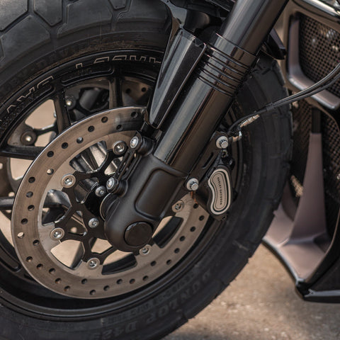2018-2025 Softail M8 Front Axle Cover Set For Upside-Down / Inverted Fork Assemblies