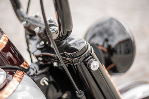 2018-2025 Softail Heritage Deluxe Slim FLHC/S FLDE FLSL Fork End Caps