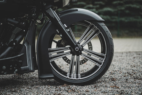 Front Fender Kit For 21X5.5" "Bulldog" Fat Tire Wheels Touring 2014-2023