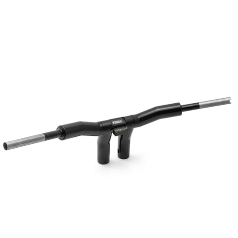"Back Saver" Raked T-Bar Mega Handlebars (With Stealth View Speedometer Option)