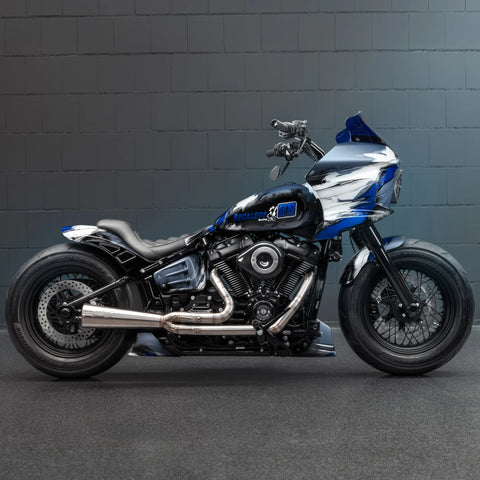 2025-2026 M8 Softail Side Covers "Avenger" For Shock Absorber Without Preload Adjustment Knob